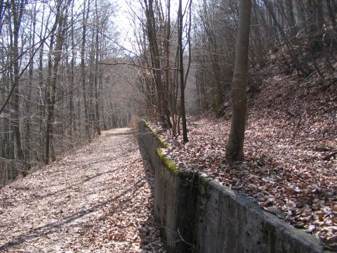 Abzweig der Nebenstrecke