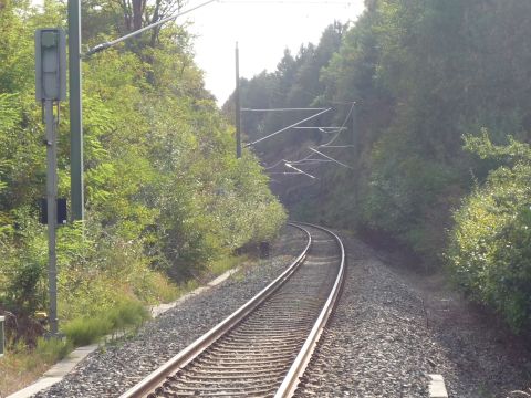 Bahnbergang ber die Dornstetter Strae