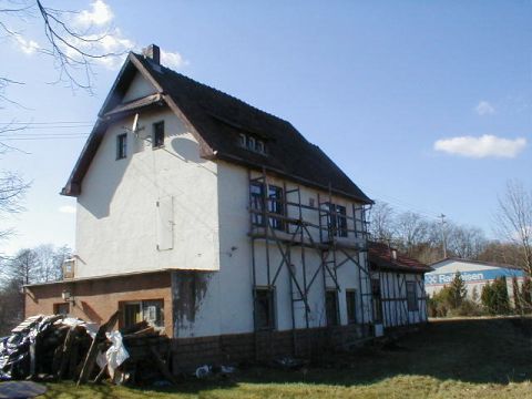 Bahnhof von der Gleisseite