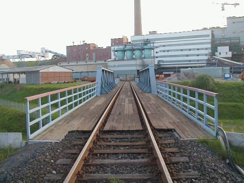 Br�cke der Grubenanschlussbahn des Werke Unterbreizbach