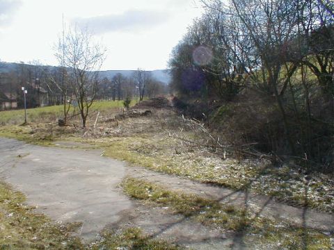 Ehemalige Br�cke �ber die alte Stra�e von Eckweisbach nach Hilders