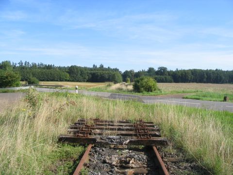 Bahnbergang ber die Strae nach Nonnenroth