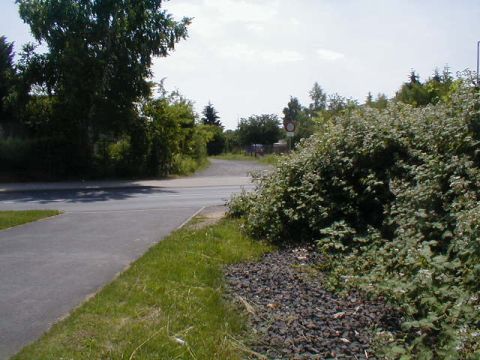 Bahn�bergang �ber die Ochsh�user Stra�e