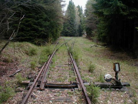 Westlicher Abzweig zum Kohlebunker