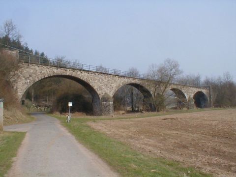 Flutbrcke ber das Werratal