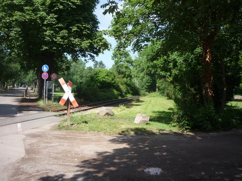 Ausfahrt von der Schifsbr�cke