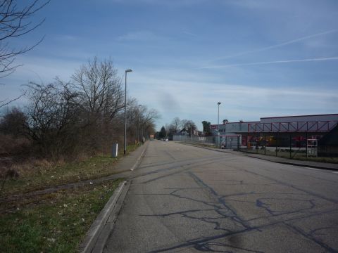 Bahn�bergang �ber die Ruhrstra�e