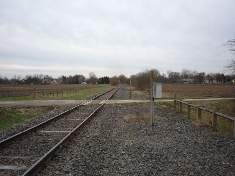 Bahn�bergang �ber einen Weg