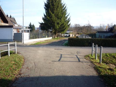 Brcke ber einen Wassergraben