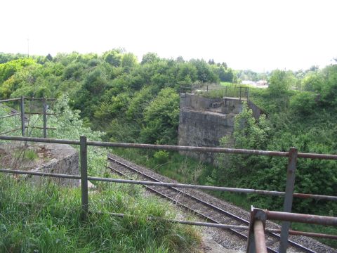 Brücke über die Bahnlinie Ulm - Donaueschingen
