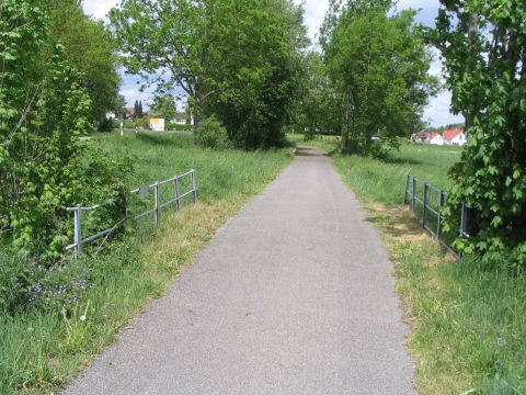 Brücke über einen Graben