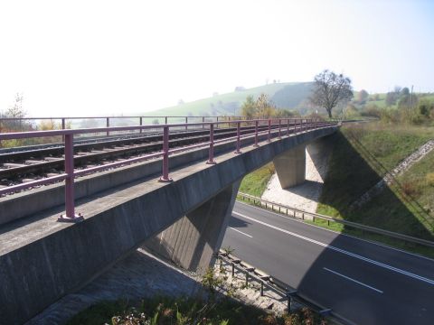 Brcke ber die Bundesstrae von Ftzen nach Epfenhofen