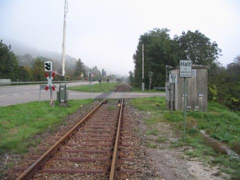 Bahnbergang in Ofteringen