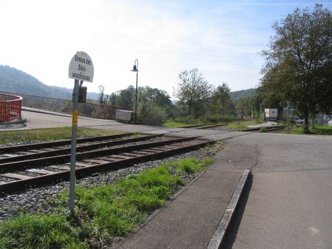 Bahnbergang Firma STO