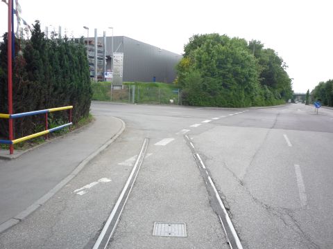 Einfahrt zum Schlachthof