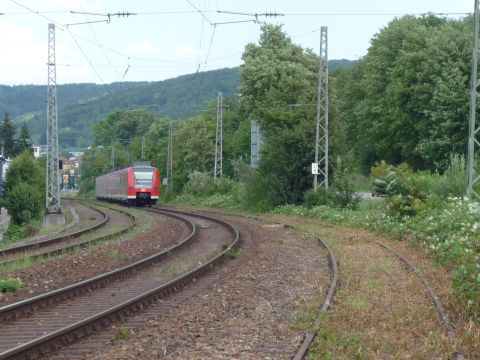 Einm�ndung der alten Odenwaldbahn