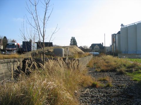 Laderampe und Gleisende Thannhausen