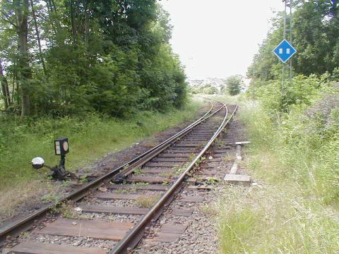 Abzweig zu dem Werksanschluss