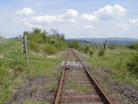 Bahn�bergang zwischen Hessisch Lichtenau und Walburg