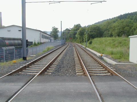 Bahn�bergang der Stra�e Hinter der M�hle