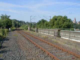 Brücke über die Schwalm, Gleisseite