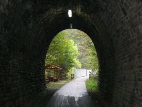 Blick aus dem Nordportal des Hundsr�cktunnels