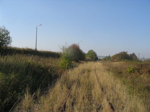 Abzweig der Grubenanschlussbahn nach Bischofferode