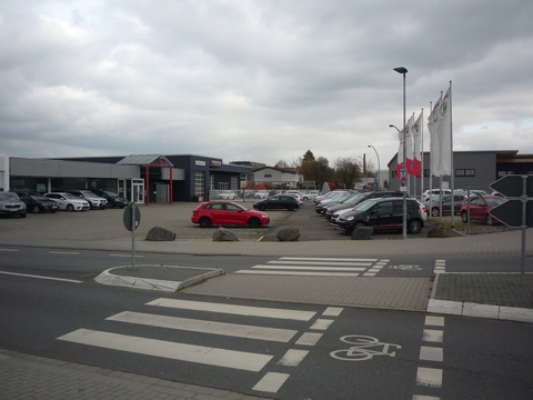 Bahnbergang ber das Neue Strel