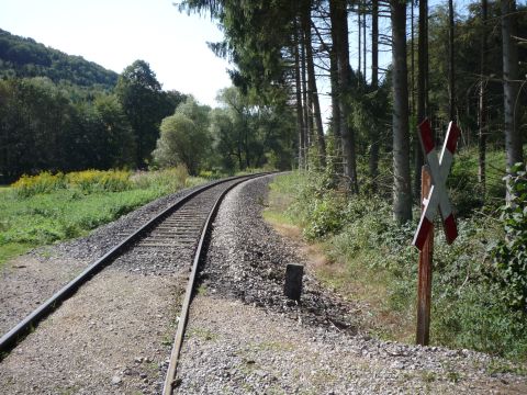 Bahn�bergang zwischen Eyach und M�hringen