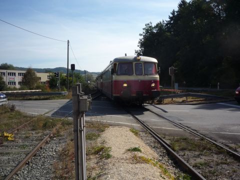 Bahn�bergang am Bahnhof