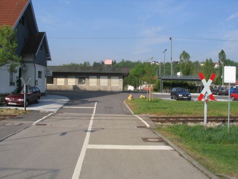Bahn�bergang bein Bahnhof Amstetten