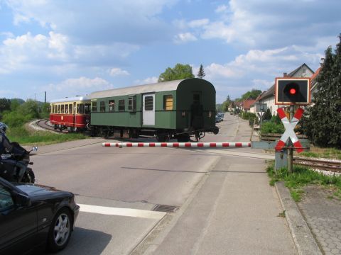 Bahn�bergang beim Bahnhof Amstetten