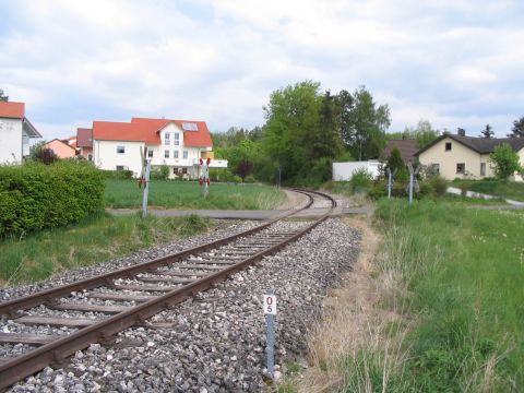 Bahn�bergang bein Bahnhof Amstetten