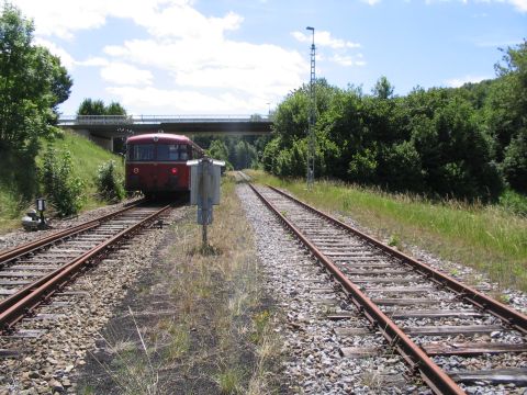 2. Abzweig zum Bahnhof Oberheutal