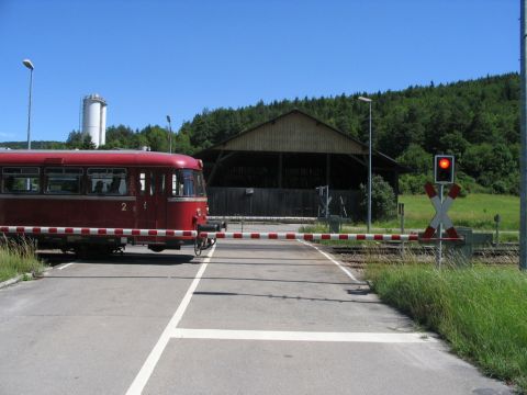 Bahnübergang in Schelklingen