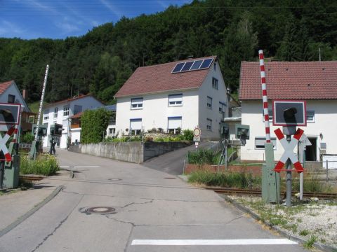 Bahnübergänge in Schmiechen