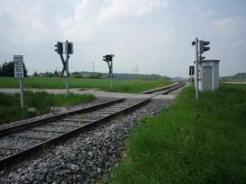 Bahn�bergang zwischen Hemmingen und Heimerdingen
