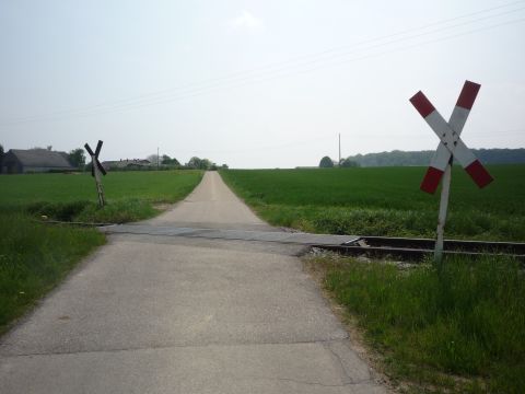 Bahn�bergang zwischen Hemmingen und Heimerdingen