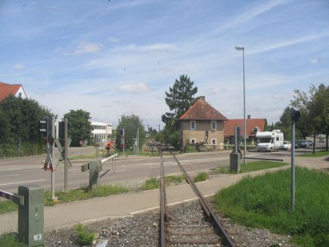 Bahnbergang in Nrdlingen