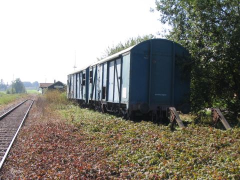 Waggons an der Haltestelle Reichertshofen