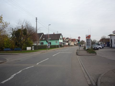 Einm�ndung der Strecke aus Altenheim