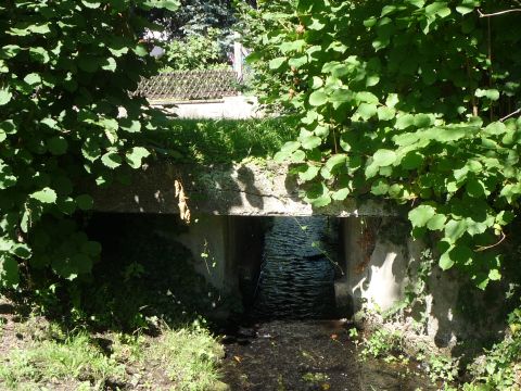 Brcke ber einen Wassergraben