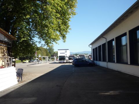 Einfahrt in den Bahnhof Schwarzach