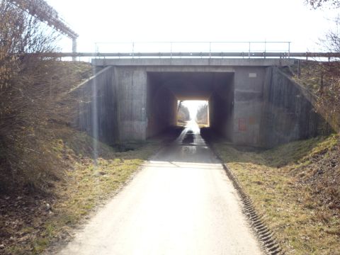 Br�cke der Autobahn Stuttgart - Ulm