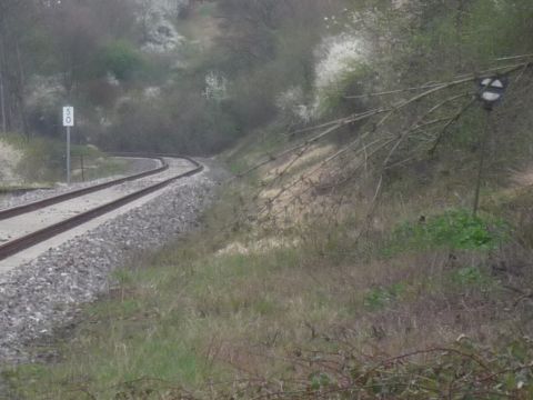 Ehemaliger Prellbock Ebertsheim Haltepunkt