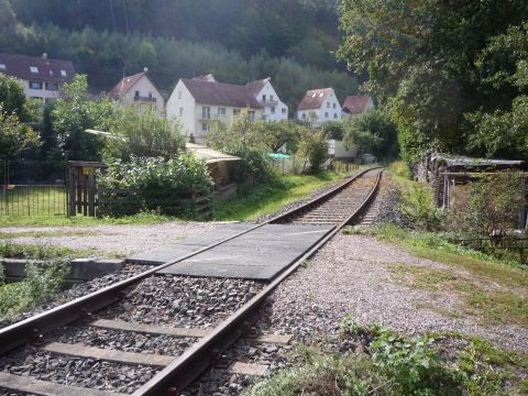 Bahn�bergang zwischen Esthal und Erfenstein