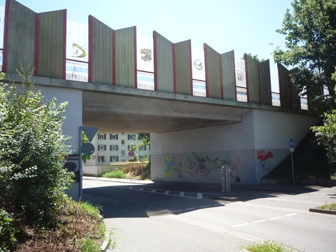 Br�cke �ber die Winternheimer Stra�e