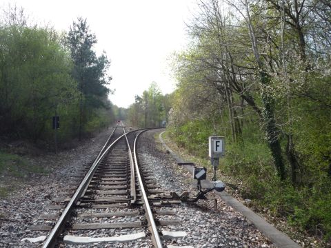 Abzweig zum Mercedes-Benz Werk Rastatt