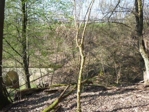 Ende des alten Bahndamms