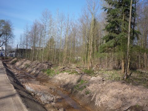 Ende des alten Bahndamms